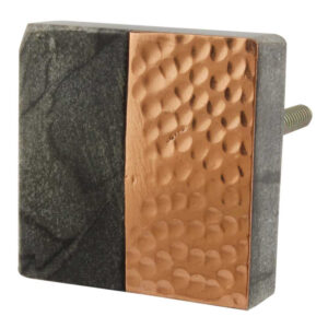 Marble Stone Cabinet Knob in black and brown pattern by A.B. Enterprises India