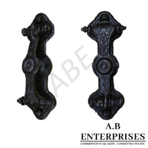 Cast Iron Decorative Floral Pattern Door Knocker by A.B. Enterprises India