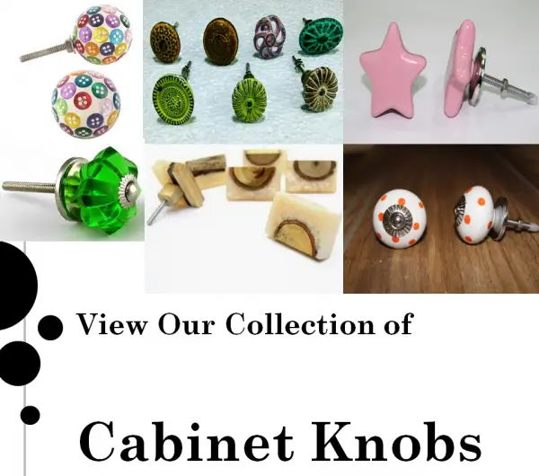 Handcrafted cabinet knobs – ceramic, brass, and cast iron designs by A.B. Enterprises