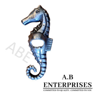 Sea Horse Bottle Opener – Cast Iron Nautical Bar Tool by A.B. Enterprises