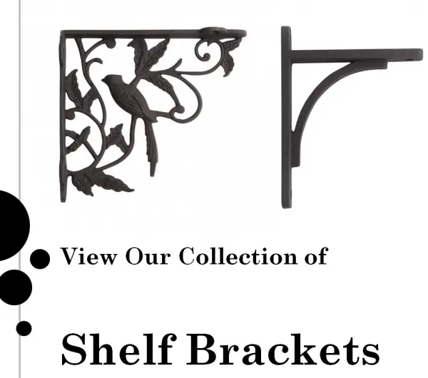 Cast iron shelf brackets – antique and modern designs