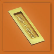 Cast Iron Decorative Door Letter Plate by A.B. Enterprises