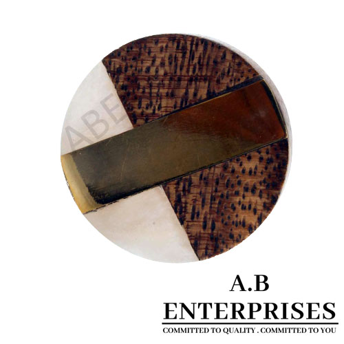 White and Brown Cabinet Knob for cabinets, drawers, and furniture by A.B. Enterprises India