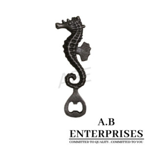 Sea Horse Small Bottle Opener – Cast Iron Mini Nautical Bar Tool by A.B. Enterprises